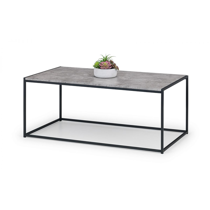 Staten Concrete Effect Coffee Table - Click Image to Close